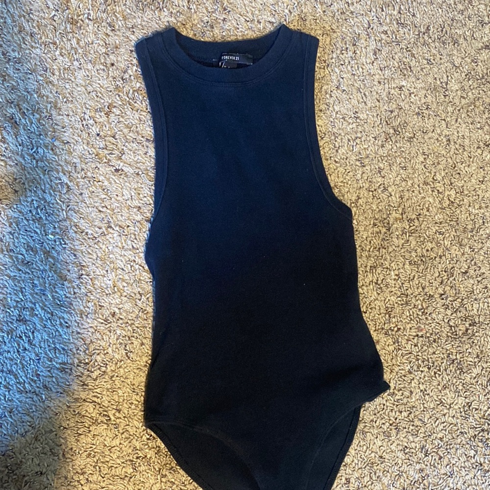 Black tank bodysuit